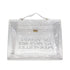 HERMES VINYL KELLY SOUVENIR DE L' EXPOSITION 1997 CLEAR HAND BAG GOLD HARDWARE 90327400