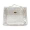 HERMES VINYL KELLY SOUVENIR DE L' EXPOSITION 1997 CLEAR HAND BAG GOLD HARDWARE 90327406