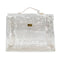 HERMES VINYL KELLY SOUVENIR DE L' EXPOSITION 1997 CLEAR HAND BAG GOLD HARDWARE 90327407