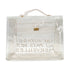 HERMES VINYL KELLY SOUVENIR DE L' EXPOSITION 1997 CLEAR HAND BAG GOLD HARDWARE 90327407