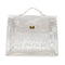 HERMES VINYL KELLY SOUVENIR DE L' EXPOSITION 1997 CLEAR HAND BAG GOLD HARDWARE 90327408