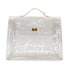 HERMES VINYL KELLY SOUVENIR DE L' EXPOSITION 1997 CLEAR HAND BAG GOLD HARDWARE 90327408