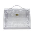 HERMES VINYL KELLY SOUVENIR DE L' EXPOSITION 1997 CLEAR HAND BAG GOLD HARDWARE 90327409