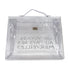HERMES VINYL KELLY SOUVENIR DE L' EXPOSITION 1997 CLEAR HAND BAG GOLD HARDWARE 90327409