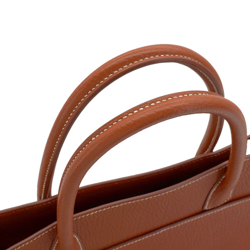 HERMES WHITEBUS GM NOISETTE FJORD HAND BAG 2001 SQUARE E 90351086
