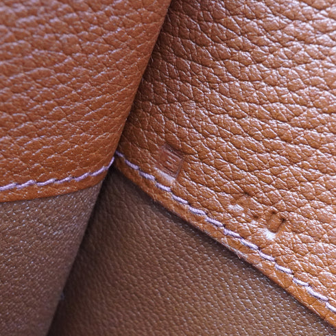 HERMES WHITEBUS GM NOISETTE FJORD HAND BAG 2001 SQUARE E 90351086