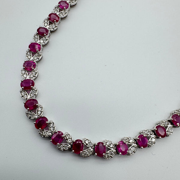 K18WG Ruby Bracelet R5.89 D1.0 59392