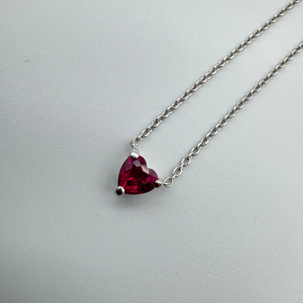 K18WG Ruby Necklace R0.31 59351