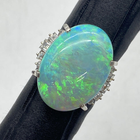 Pt900 Opal Ring OP14.13 D0.7 US5.5 58813