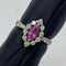 Pt900 Pink Sapphire Ring PS0.6 D0.48 US4.75 58775