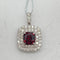 Pt950 Red Spinel Pen Top (No Heat) Burma RSP2.21 D1.1 59423