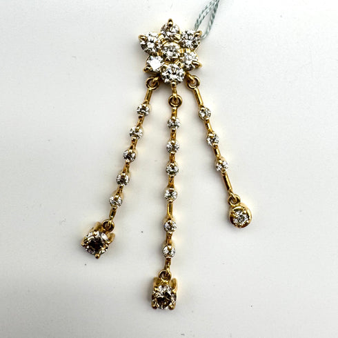 K18 Diamond Pendant Top D2.63 59263