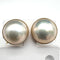 K18 Mabe Pearl Earrings MP about14‡o 59002