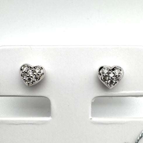 K18WG Diamond Earrings D0.04*2 59813