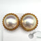K18 Mabe Pearl Earrings MP about13.5‡o 59040
