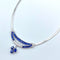 Pt900/750 Sapphire Necklace, ITALY S7.2 D1.65 56715