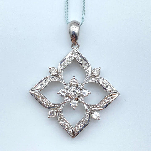 Pt900 Diamond Pendant Top D1.0 59242