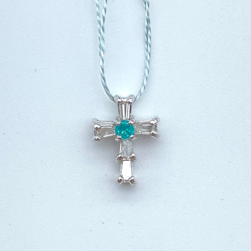 Pt900 Paraiba pen top PRB0.04 D0.17 60174