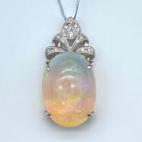 K18WG Opal Pendant Top OP18.05 D0.1 60206