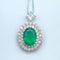 Pt900 Emerald Pen Top E2.9 D0.483 D0.81 G-VS2-N 60219