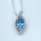 K18WG Aquamarine Pendant Top SantaMaria AQ0.62 D0.08 60175