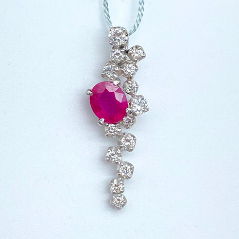 Pt900 Ruby Pen Top R0.97 D0.52 60188