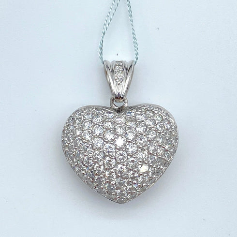 Pt900 Diamond Pendant Top D3.00 60125
