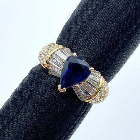 K18 Sapphire Ring (Regular) S2.107 D1.4 US6 59964