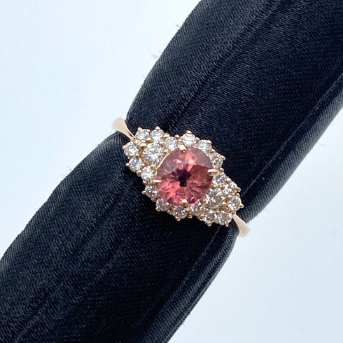 K18PG Pink Tourmaline Ring PTM D0.33 US6 59781