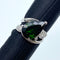 Pt900 Green Tourmaline Ring GT4.99 D0.38 US5.75 59440