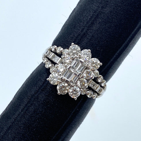 Pt900 Diamond Ring D1.5 US6 59171