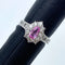 Pt900 Pink Sapphire Ring PS0.66 D1.08 US6.5 58795