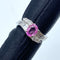 Pt900 Pink Sapphire Ring PS1.17 D0.53 US6 56446