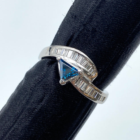 Pt900 Diamond Ring D0.26 D0.27 US6.25 57719