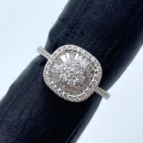 K18WG Diamond Ring D0.5 US6.5 59848