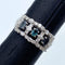 Pt900 Alexandrite Ring AL0.66 D0.95 US9 58742