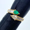 K18 Emerald Ring E0.31 D0.4 D0.62 US5.75 57789