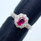 Pt900 Ruby Ring R0.618 D0.58 US5 59158