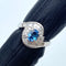 Pt900 Aquamarine Ring AQ0.63 D0.44 US5 57890