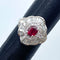 Pt900 Ruby Ring R0.941 D0.99 US7 57944