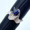 Pt900 Sapphire Ring S1.28 D0.18 US5.5 56668