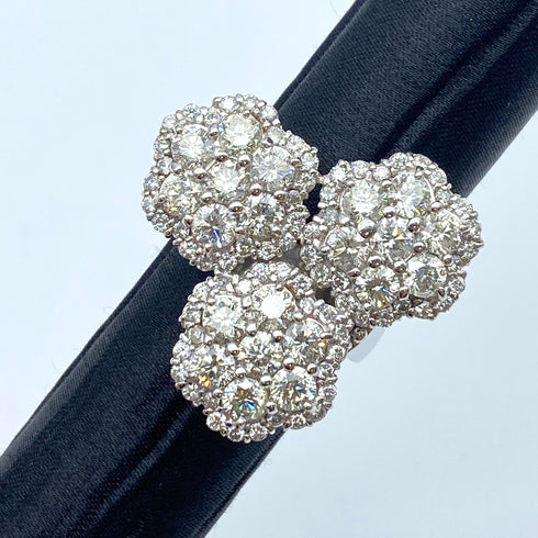 K18WG Diamond Ring D5 US8.5 56665
