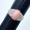 Pt900 Conch Pearl Ring PKO3.59 D1.38 US6.75 56686