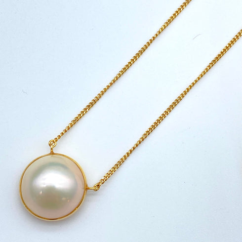 K18 Mabe Pearl Necklace MP13‡o 59202