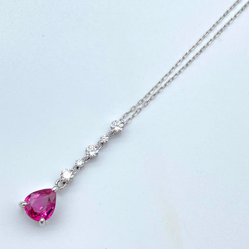 K18WG Ruby Necklace R1.489 D0.22 56428