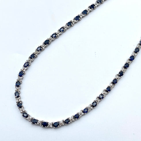 K18 Sapphire Necklace S13.01 D2.2 56713