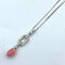 Pt900/Pt850 Pink Opal Necklace PKO2.43 D0.3 56728