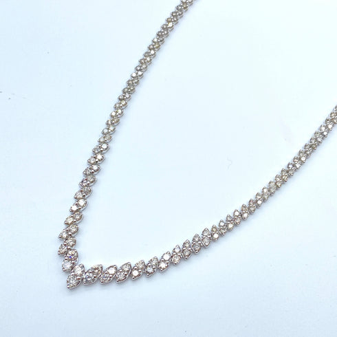 K18WG Diamond Necklace D10.0 58449