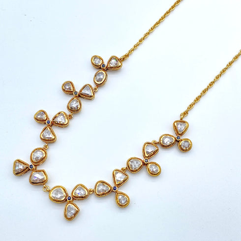 K18 Diamond Necklace D S 59342