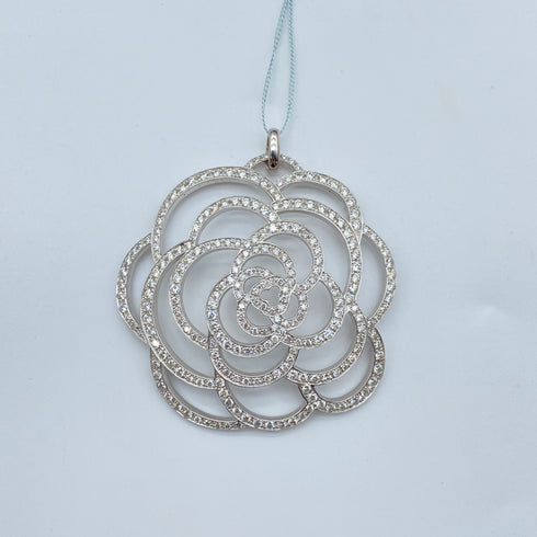 K18WG Diamond Pendant Top D4.4 59334